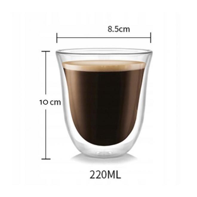 2 darabos, kávés termopohár készlet - 220 ml