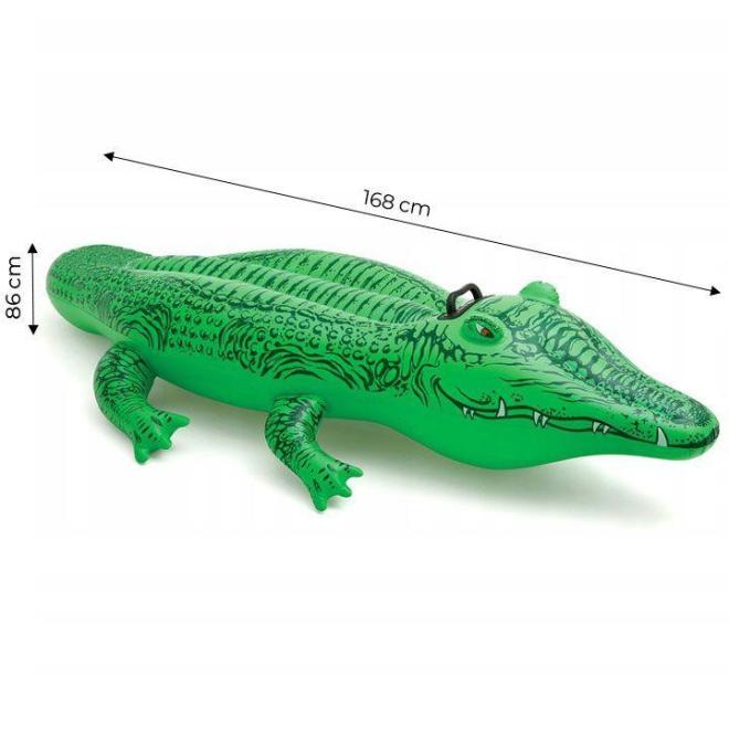 Felfújható krokodil, vízbe