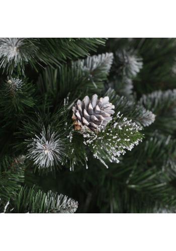 Kiváló minőségű, sűrű fenyő karácsonyfa, fenyőtobozokkal - 220 cm