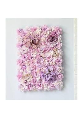 Virágos fali panel, lila színben