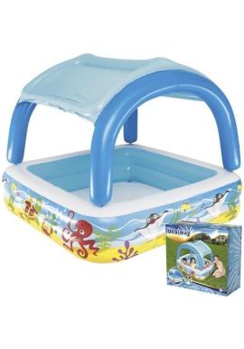 Felfújható gyermekmedence tetővel