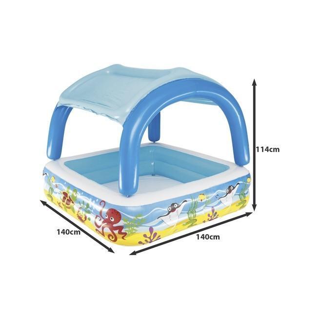 Felfújható gyermekmedence tetővel