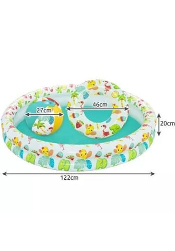 3 az 1-ben felfújható medence gyerekeknek
