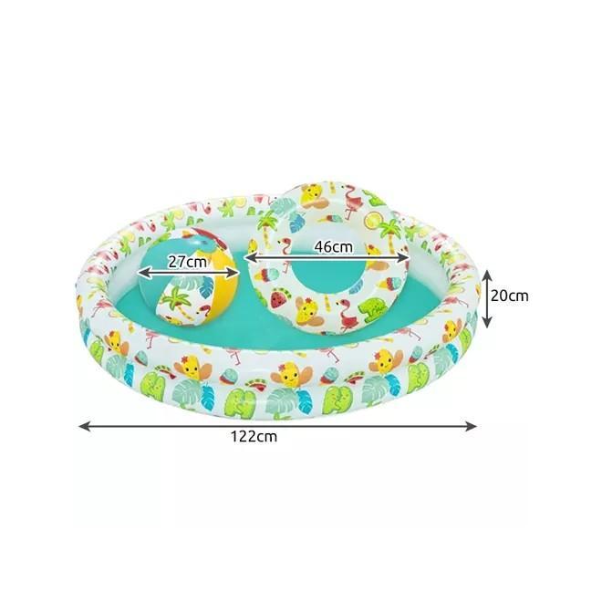 3 az 1-ben felfújható medence gyerekeknek