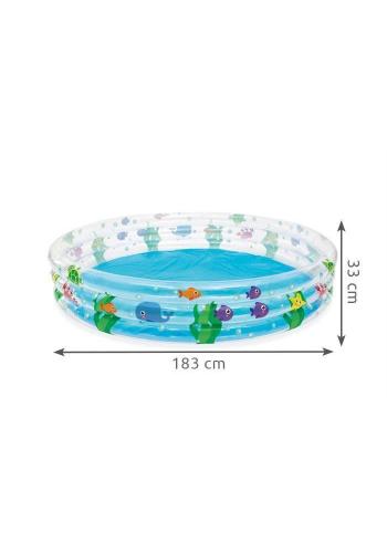 Felfújható gyermekmedence halmotívummal