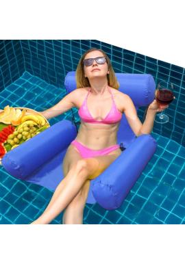 Sötétkék felfújható medenceülés