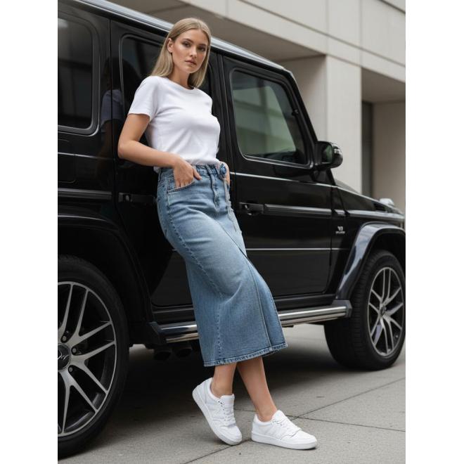 Farmer maxi szoknya virággal CY0511