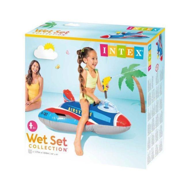 Felfújható vadászrepülőgép gyerekeknek vízágyúval