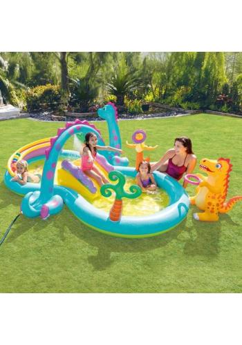 Vízi játszótér - dinoland INTEX